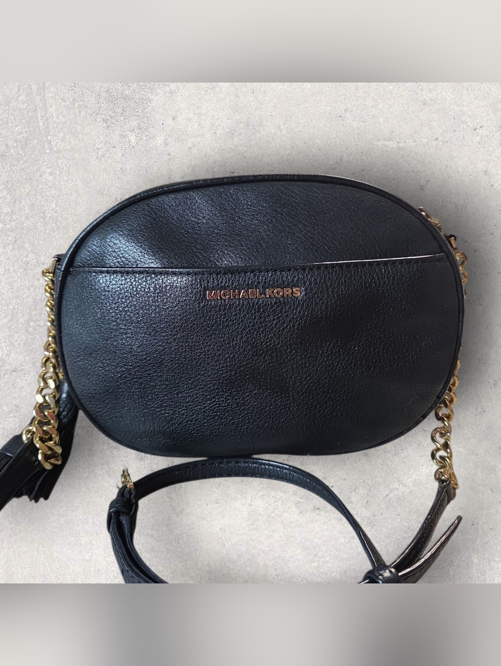 MICHAEL KORS GINNY STUDDED MD MESSENGER CROSSBODY BAG EUC With DUSTBAG - Picture 5 of 12